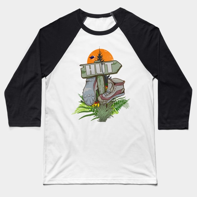 Old hiking boots Baseball T-Shirt by mailboxdisco